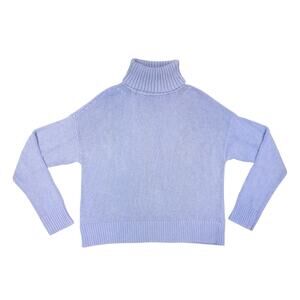 Molly Moorkamp Daphene Sweater Blue Turtleneck Pullover